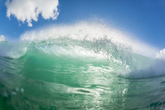 Wave ocean closeup swimming encounter wall of water crashing breaking beauty nature power.