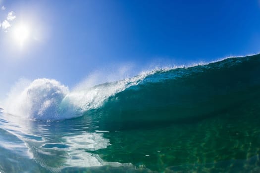 Wave inside out hollow crashing blue water swimming water photo