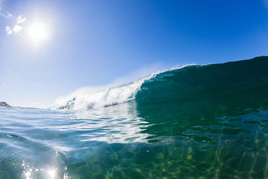 Wave inside out hollow crashing blue water swimming water photo