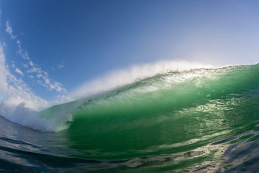Wave ocean closeup swimming encounter wall of water crashing breaking beauty nature power.