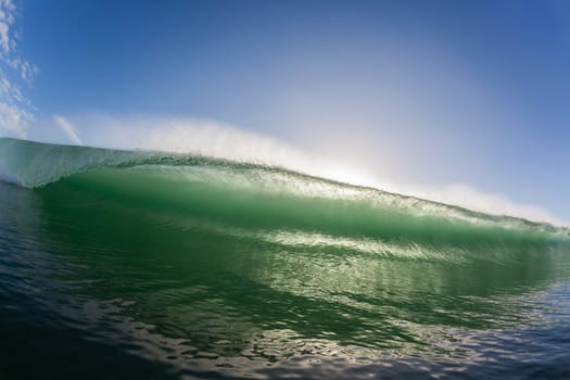 Wave ocean closeup swimming encounter wall of water crashing breaking beauty nature power.