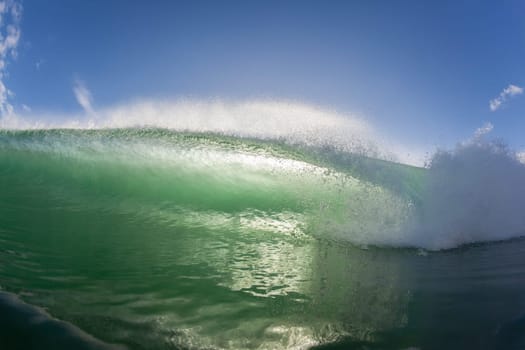 Wave ocean closeup swimming encounter wall of water crashing breaking beauty nature power.