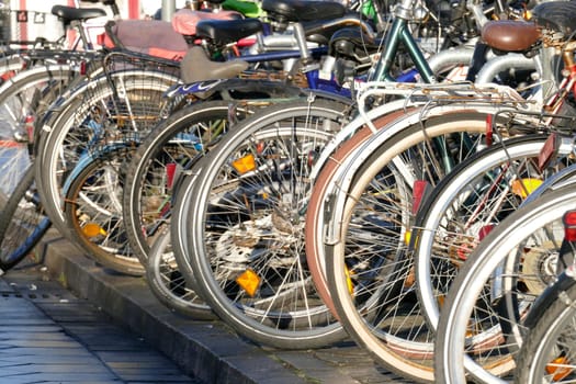 Parking bicycles, Germany, Europe