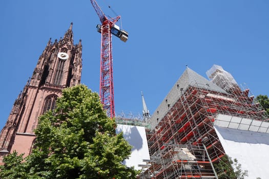 Construction site, Frankfurter Dom, Frankfurt am Main, Germany, Europe