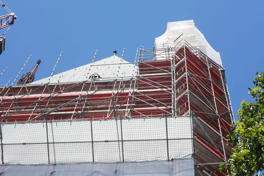 Construction site, Frankfurter Dom, Frankfurt am Main, Germany, Europe