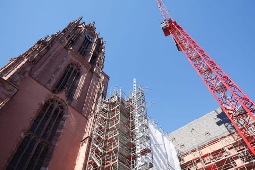 Construction site, Frankfurter Dom, Frankfurt am Main, Germany, Europe