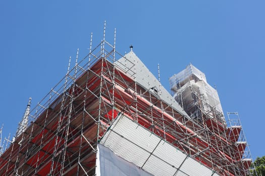 Construction site, Frankfurter Dom, Frankfurt am Main, Germany, Europe