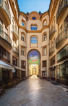 Old passage in Oradea (capital city of Bihor County and Crisana region), Romania