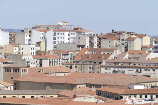 Old Town and Modern Residential Buildings, Salamanca, Castile and León, Spain
