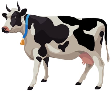 cow animal milk mammal farm illustration milker