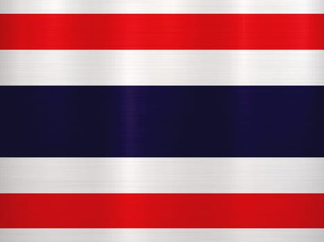 thailand flag metal texture illustration national asia