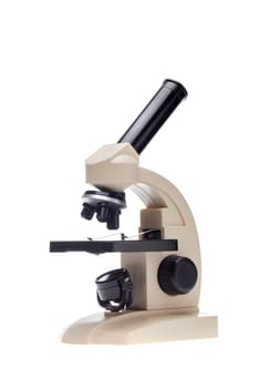 Microscope isolated on a white background. Science equipment