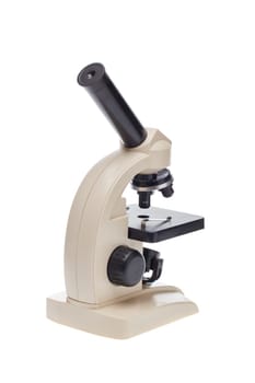 Microscope isolated on a white background. Science equipment