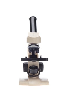 Microscope isolated on a white background. Science equipment