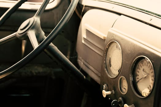 Classic car dashboard