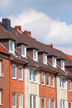 Modern residential buildings, Lubeck, Schleswig-Holstein, Germany, Europe