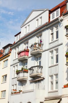 Old residential building, Lubeck, Schleswig-Holstein, Germany, Europe