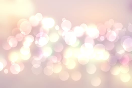 Abstract blurred vivid spring summer light delicate pastel pink bokeh background texture with bright soft color circles. Space for your text. Beautiful backdrop illustration.