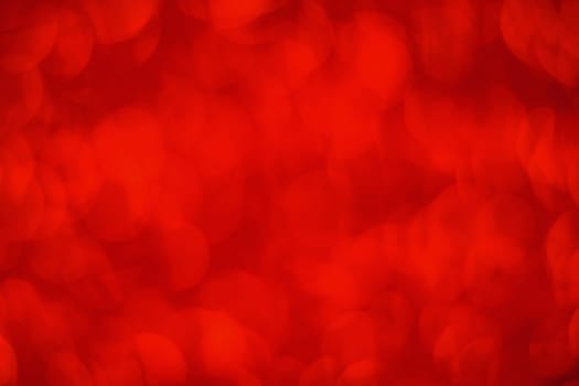 Abstract light red bokeh christmas light blurred background
