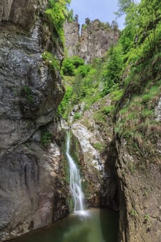 landscape with Valea lui Stan canyon and river in Romania