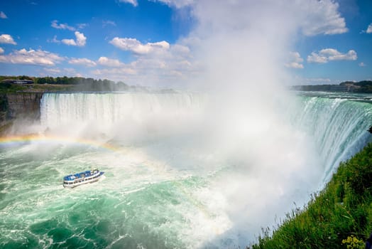 Famous waterfall, Niagara falls in Canada, Ontario