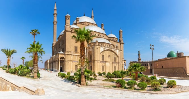 Mosque of Muhammad Ali in the Citadel complex, Cairo, Egypt.