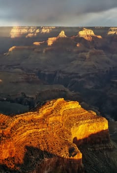 Sunset at Grand Canyon in Arizona
