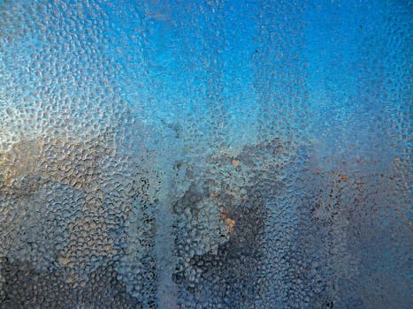 View of a  frosted wondow
