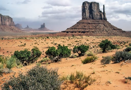 Mittens in Monument Valley, Arizona