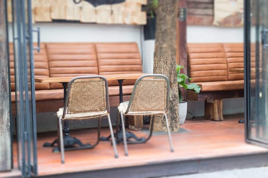 Reception garden area at Thailand resort, stock photo