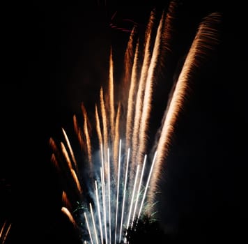 Beautiful fireworks at national celebration