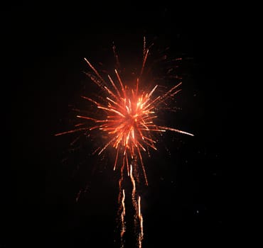 Beautiful fireworks at national celebration