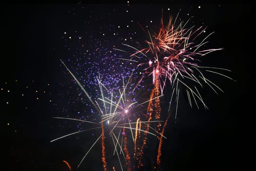 Beautiful fireworks at national celebration