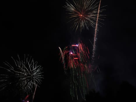 Beautiful fireworks at national celebration