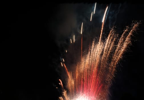 Beautiful fireworks at national celebration