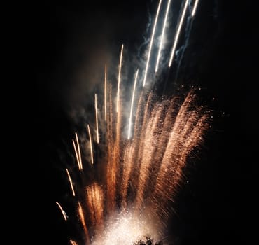 Beautiful fireworks at national celebration