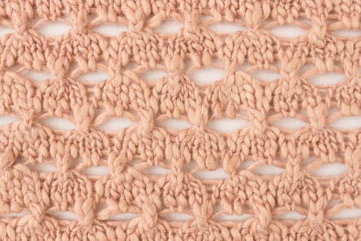 Brown Knitting Pattern or Knitted Pattern Background in macro style. Knitting Pattern or Knitted Pattern in vintage style for design