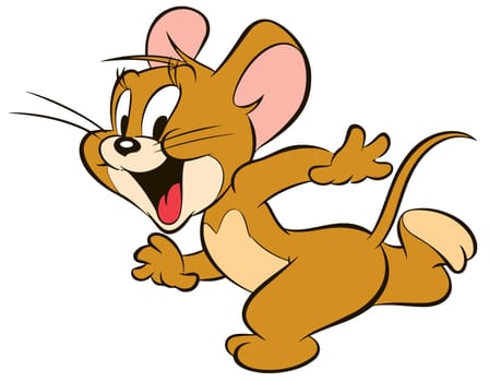 jerry mouse illustration classic cartoon happy