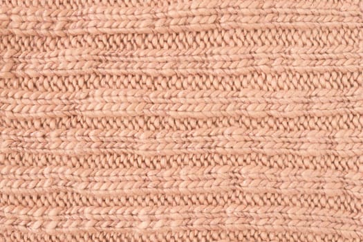 Brown Knitting Texture or Knitted Texture Background in macro style. Knitting Texture or Knitted Texture in vintage style for design