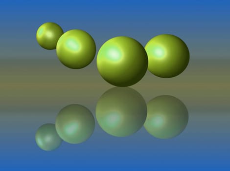 3D balls - illustration
