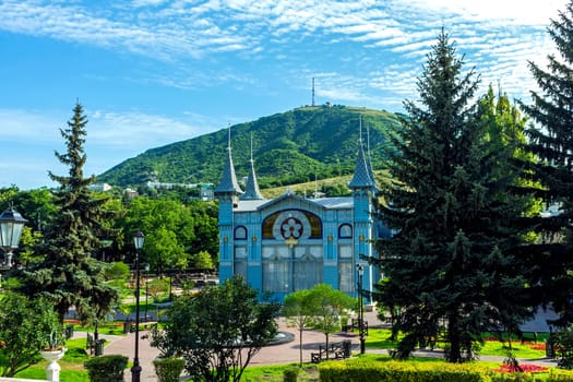 Park "Flower-garden"" - one of the most beautiful and favorite places of the resort of Pyatigorsk on Northern Caucasus in Russia, founded in 1828."