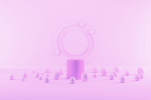 3d render, abstract geometric background, minimalistic primitive shapes, modern mock up, empty showcase, shop display ,blank template
