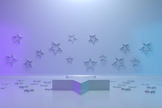 3d render, abstract geometric background, minimalistic primitive shapes, modern mock up, empty showcase, shop display ,blank template