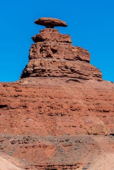 Rock formations named Hat Rock in Utah