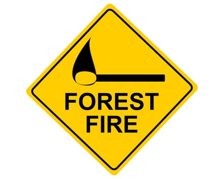 Warnschild Forest Fire