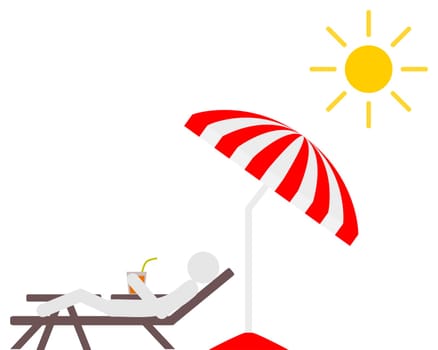 Entspannung auf der Sonnenliege