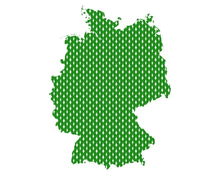 Plain map of Germany