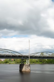 Bridge over the River in Umea, Sweden.