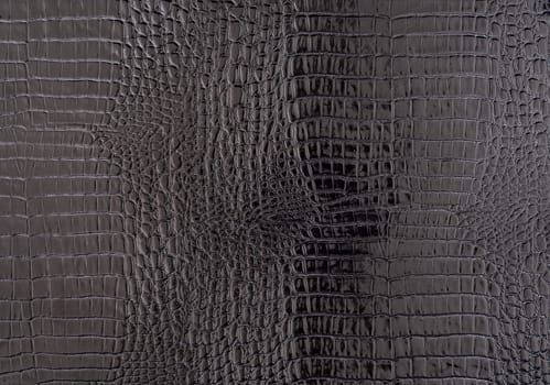 Imitation black crocodile skin background