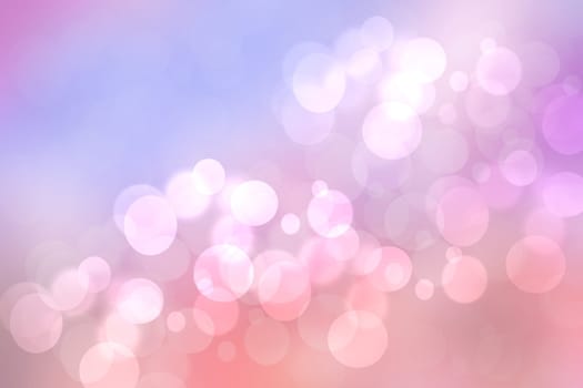 A festive abstract orange pink gradient background texture with glitter defocused sparkle bokeh circles. Card concept for Happy New Year, party invitation, valentine or other holidays.